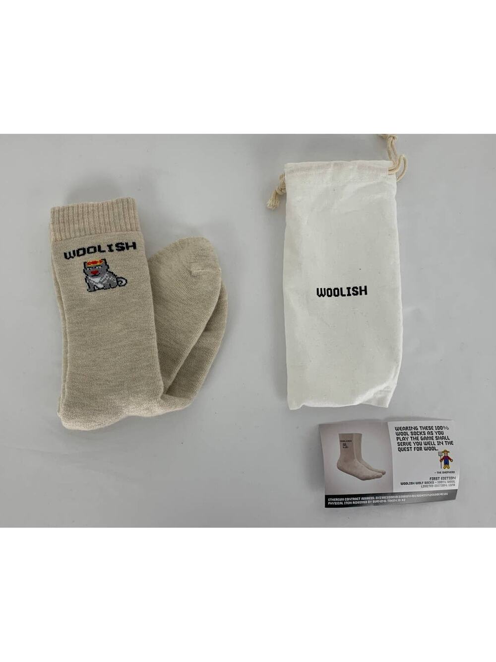 Wolf Game Merch Official First Edition Woolish Wolf Socks Wool Unisex One Size